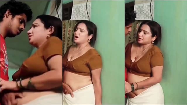 Mature Mom Panties Inside Pussy Rubing With Her Son