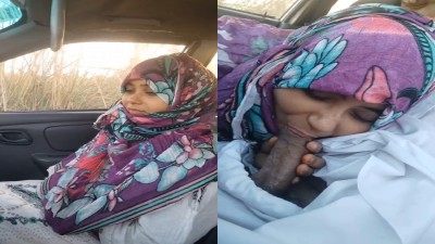 Muslim Girl Lovely – Blowjob On The Car Free