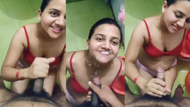 Sexy Desi Cousin Sucking Dick Cumshot Mouth Finish